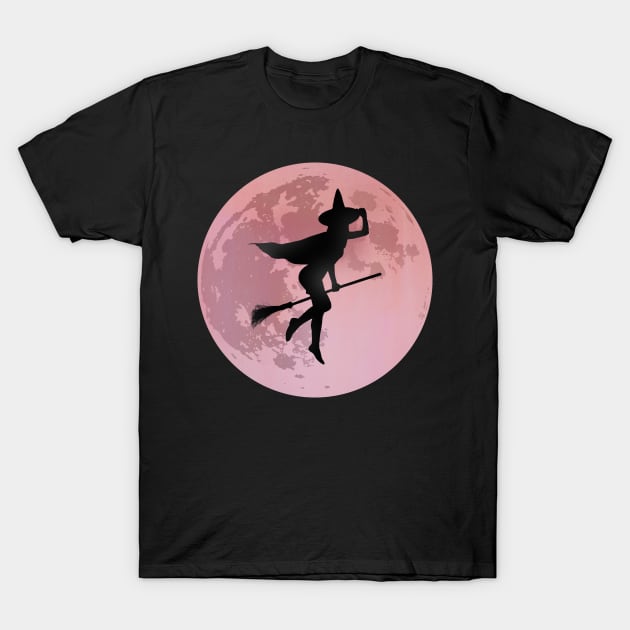 The Flying Witch T-Shirt by Moon Lit Fox